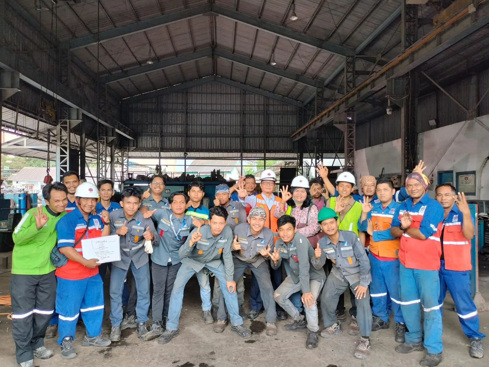Dokumentasi pelatihan K3 kegiatan 9